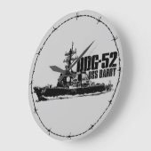 DDG-52 Barry Ronde (Grote) Wandklok Grote Klok (Hoek)