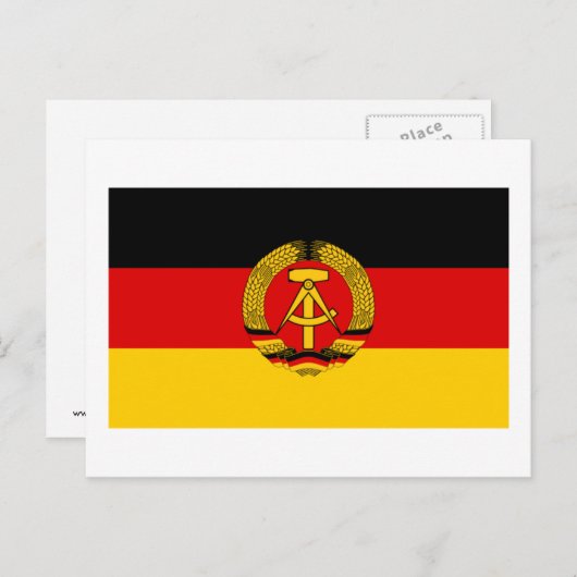 DDR Duitse vlag Briefkaart (Voorkant / Achterkant)