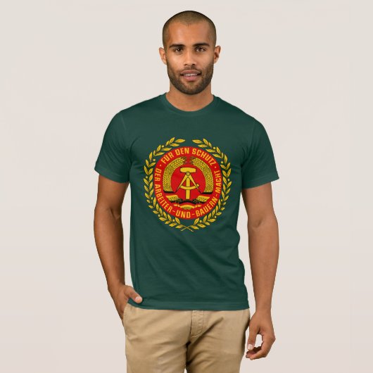 DDR NVA Emblem Duitse communist Oost-Duitsland T-shirt (Voorkant volledig)