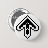 Ddr-pijlknop Ronde Button 5,7 Cm (Voorkant /achterkant)