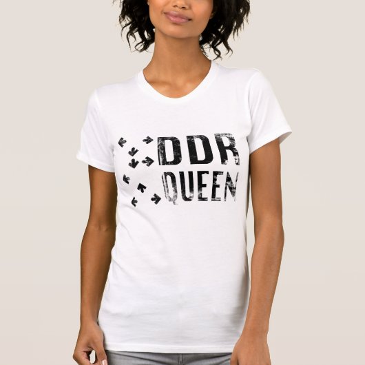 DDR QUEEN GRUNGE STYLE T-SHIRT (Voorkant)