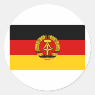 DDR-vlag Duitse Democratische Republiek Ronde Sticker