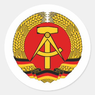 DDR Wappen Ronde Sticker