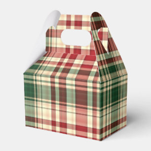 De 06-partij van de Plaid van Kerstmis de DOOS van Bedankdoosjes