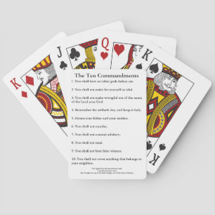 De 10 Geboden 48 Portemonnee Grootte Pokerkaarten