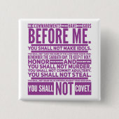 De 10 geboden - Square Button (Voorkant)