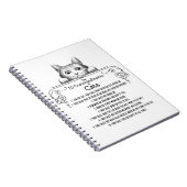 De 10 geboden van Cats Funny Notitieboek (Rechterzijde)