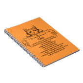 De 10 geboden van Cats Funny Notitieboek (Rechterzijde)