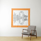 De 10 geboden van Cats Funny Wandkleed (In Situ (horizontaal))