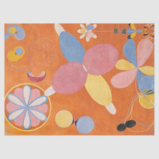 De 10 grootste, nr. 4, Jeugd van Hilma Klint Tissuepapier (Voorkant)