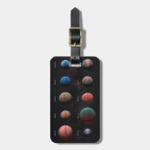 De 10 hete Jupiter Wasp exoplaneten Bagagelabel (Voorkant verticaal)