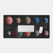 De 10 hete Jupiter Wasp exoplaneten Bureaumat (Keyboard & Muis)