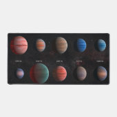De 10 hete Jupiter Wasp exoplaneten Bureaumat (Voorkant)
