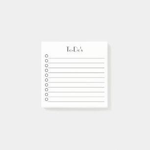 De 10-lijn checklist van To-Do Post-it® Notes