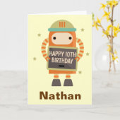 de 10de gepersonaliseerde kaart van de Robot van (Gele Bloem)