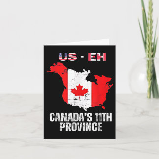 De 11e provincie van de VS Canada Funny Us-eh Useh Kaart