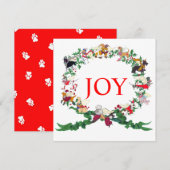 De 12-deuks van kerstJOY! Kaart (Voorkant / Achterkant)