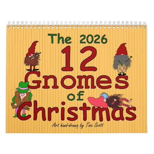 De 12 kabouters van Kerstmis 2026 Kalender (Hoes)