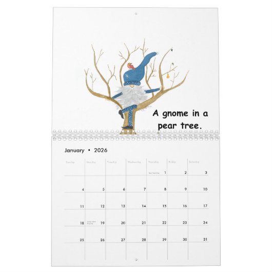 De 12 kabouters van Kerstmis 2026 Kalender (Jan 2026)