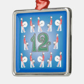 De 12 kerstdagen metalen ornament (Links)