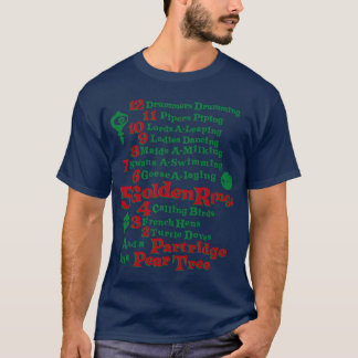 De 12 kerstdagen t-shirt