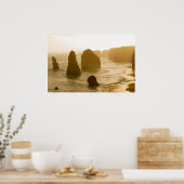 De 12 postzegels poster (Keuken)