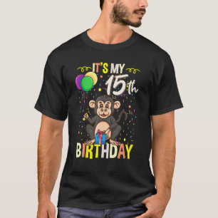 De 15e verjaardag van de Chimpansee-aap T-shirt