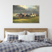 De 1821 Epsom Derby Paardenrace Canvas Afdruk (Insitu (Slaapkamer))