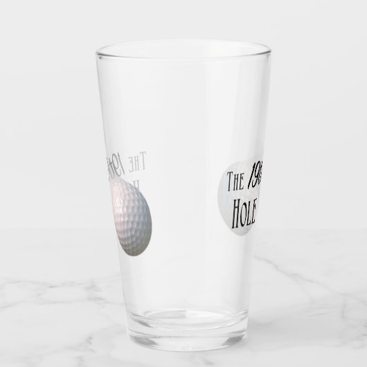 De 19e-Hole Golfbal Glas (Rechts)