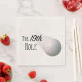 De 19e hole golfbal servet (Insitu)