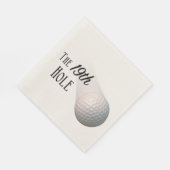 De 19e hole golfbal servet (Hoek)