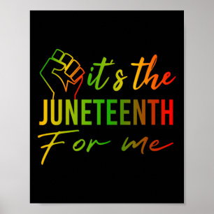 De 19e voor mij Afrikaanse zwarte geschiedenis maa Poster