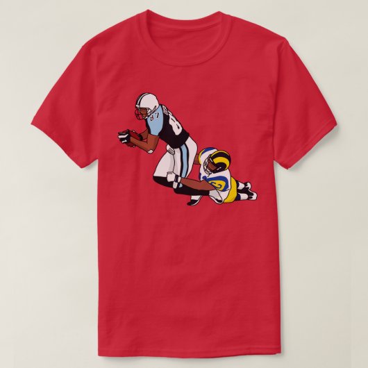 De 1 yard faalde touchdown t-shirt (Design voorkant)