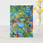 de 1st Kaart van de Verjaardag (Gele Bloem)