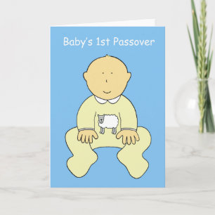 De 1st Pascha van de baby, Leuk Beeldverhaal Kaart