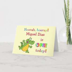 de 1st Verjaardag personaliseert voor Meisje of Kaart