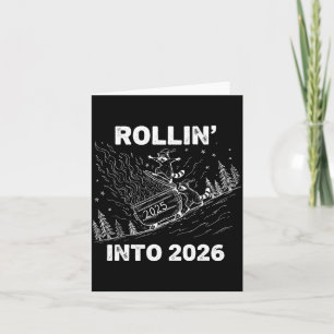 De 2026 Vuilnisbrand Nieuwjaarsfeest Pret Kaart