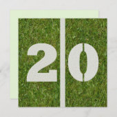 de 20ste Uitnodiging van de Verjaardag (Voorkant / Achterkant)