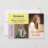 De 20XX À 20XX 2 Photo - 3x5 Grad Faire-part (Devant)