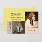De 20XX À 20XX 2 Photo - 3x5 Grad Faire-part (Devant / Derrière)