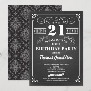 De 21ste verjaardag van de terugkeer nodigt uit. C Kaart