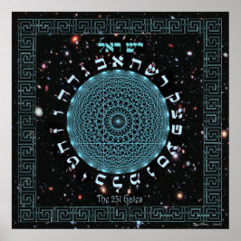 De 231 Gates Galactic Core Poster