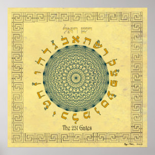 De 231 Gates Saffron Poster