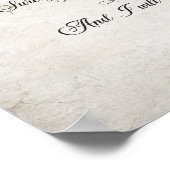 De 23e Psalm De Heer is mijn Herder Poster (Hoek)