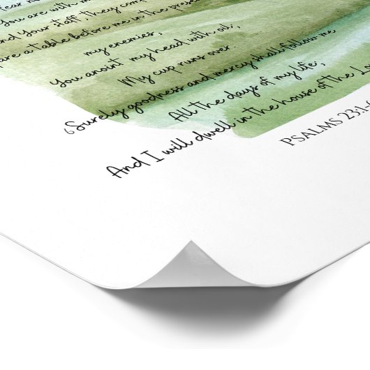 De 23e psalm poster (Hoek)