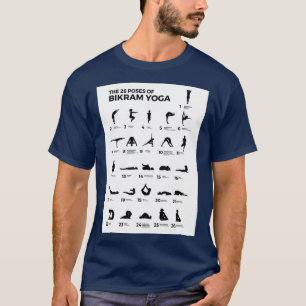 De 26 pozen van Bikram Yoga T-shirt