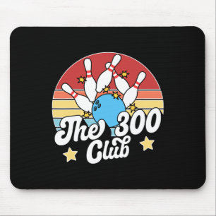 De 300 Club Bowler Grappig Bowlen Muismat