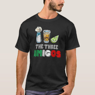 De 3 drie amigo's zout tequila & Limoen cinco de m T-shirt