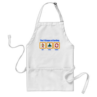 De 3 fasen van het surfproces Apron Standaard Schort