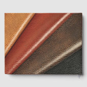 De 3D Leather Academia Decor & Kaarten Gastenboek (Achterkant)